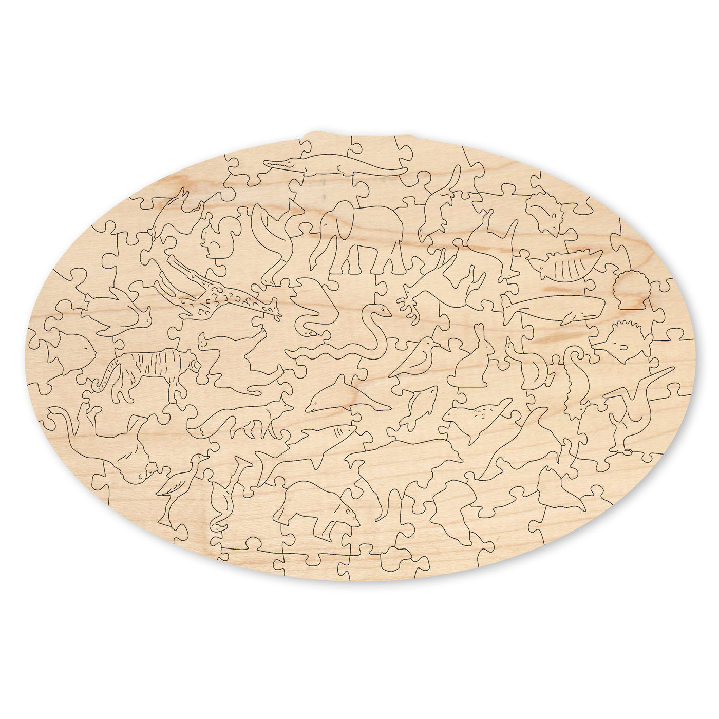 Wooden jigsaw puzzle Animal atlas