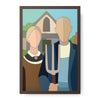 Wooden jigsaw puzzle Grant Wood American Gothic