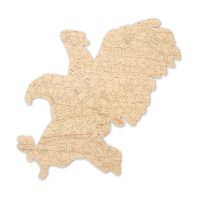 Wooden jigsaw puzzle Mighty Eagle