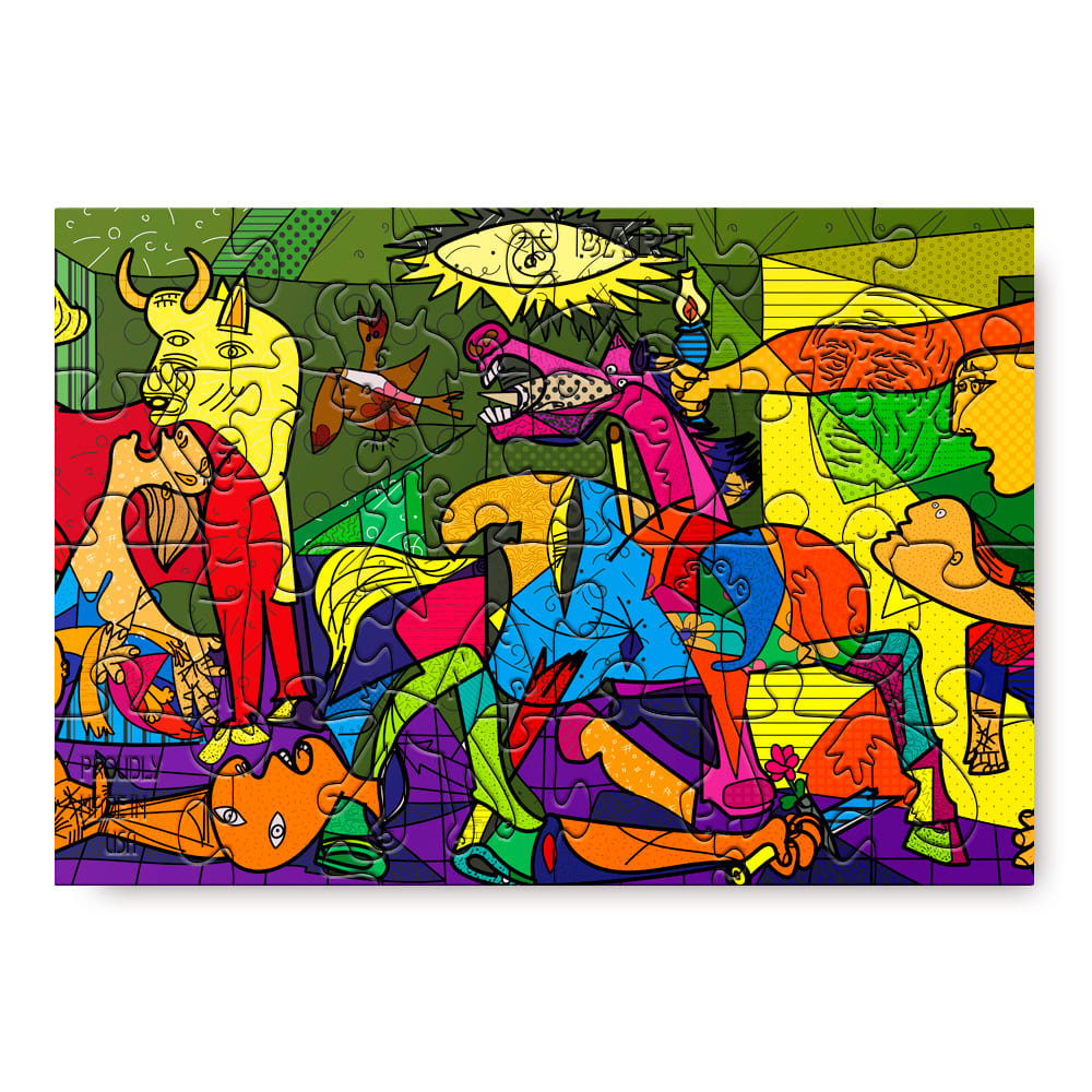 worstelen roekeloos Observatorium Wooden jigsaw puzzle Pablo Picasso Guernica – BART Games