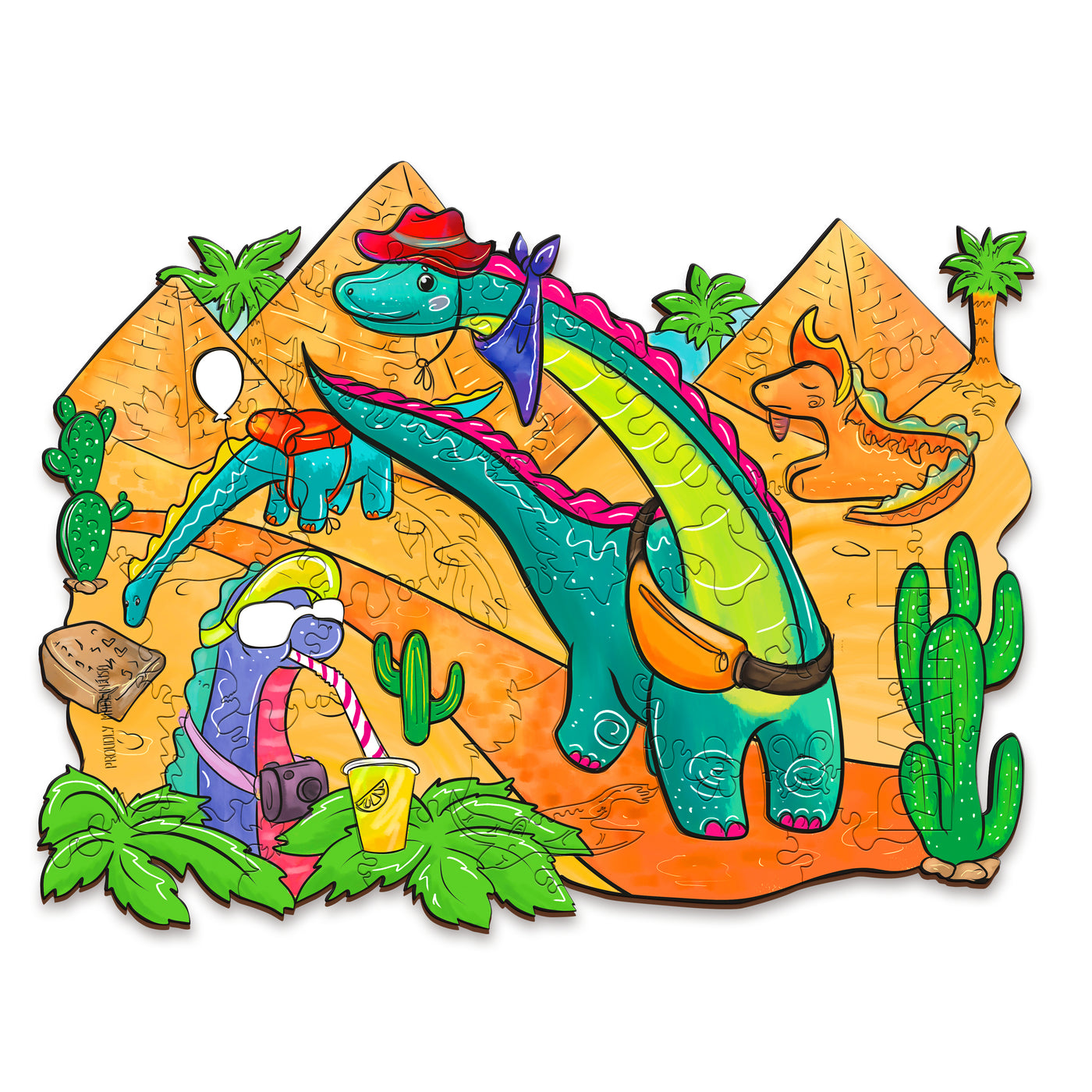 Boardgame Diplodocus (3-Puzzle set)