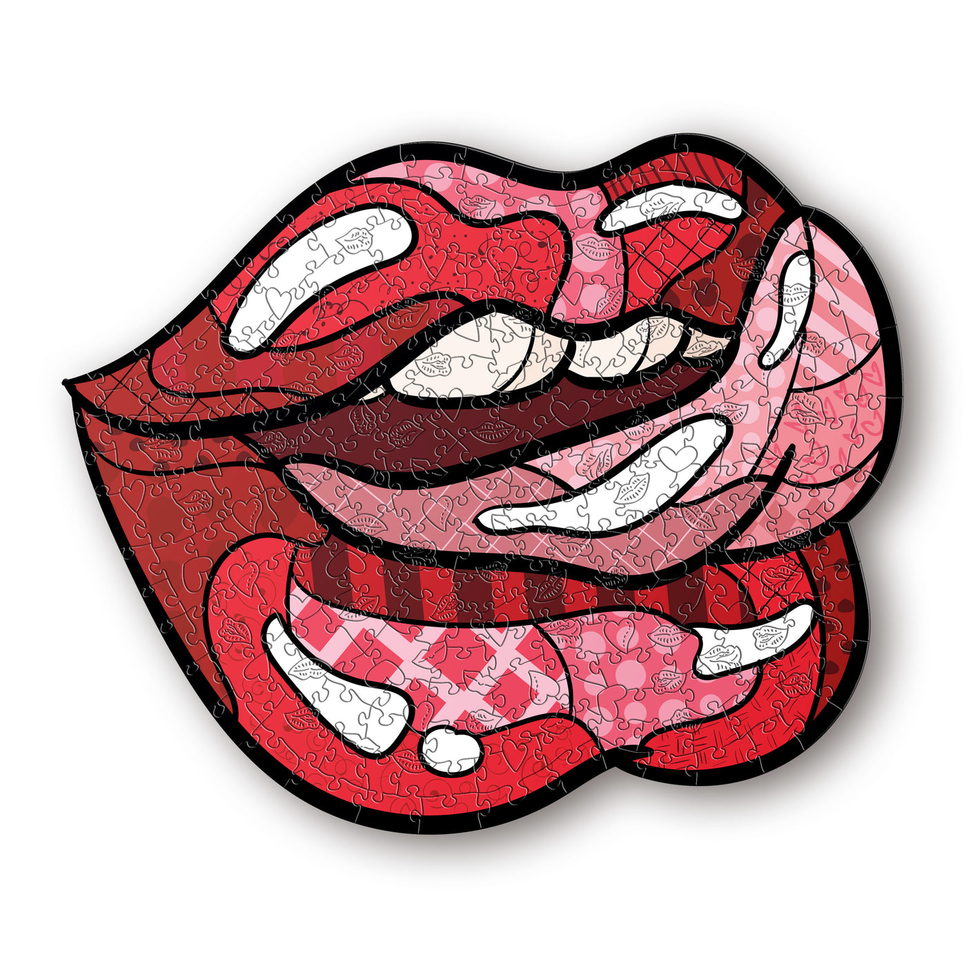 Wooden Jigsaw Puzzle Lips
